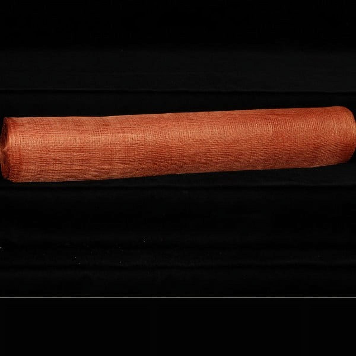 The Ribbon People Peach Orange Sinamay Abaca Fiber Craft Ribbon 18