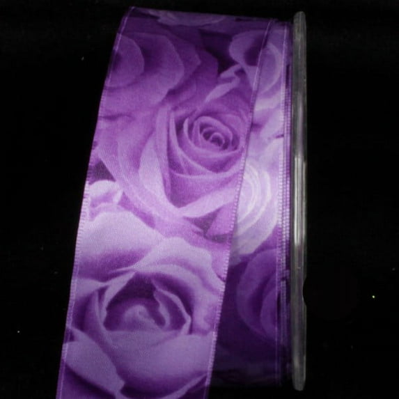 The Ribbon People Perfect Purple Rose Day Wired Craft Ribbon 1.5" x 27 Yards