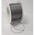thumbnail image 1 of The Ribbon People Pewter Gray Metalized Fine Rope Cording Craft Ribbon 0.02" x 220 Yards, 1 of 2