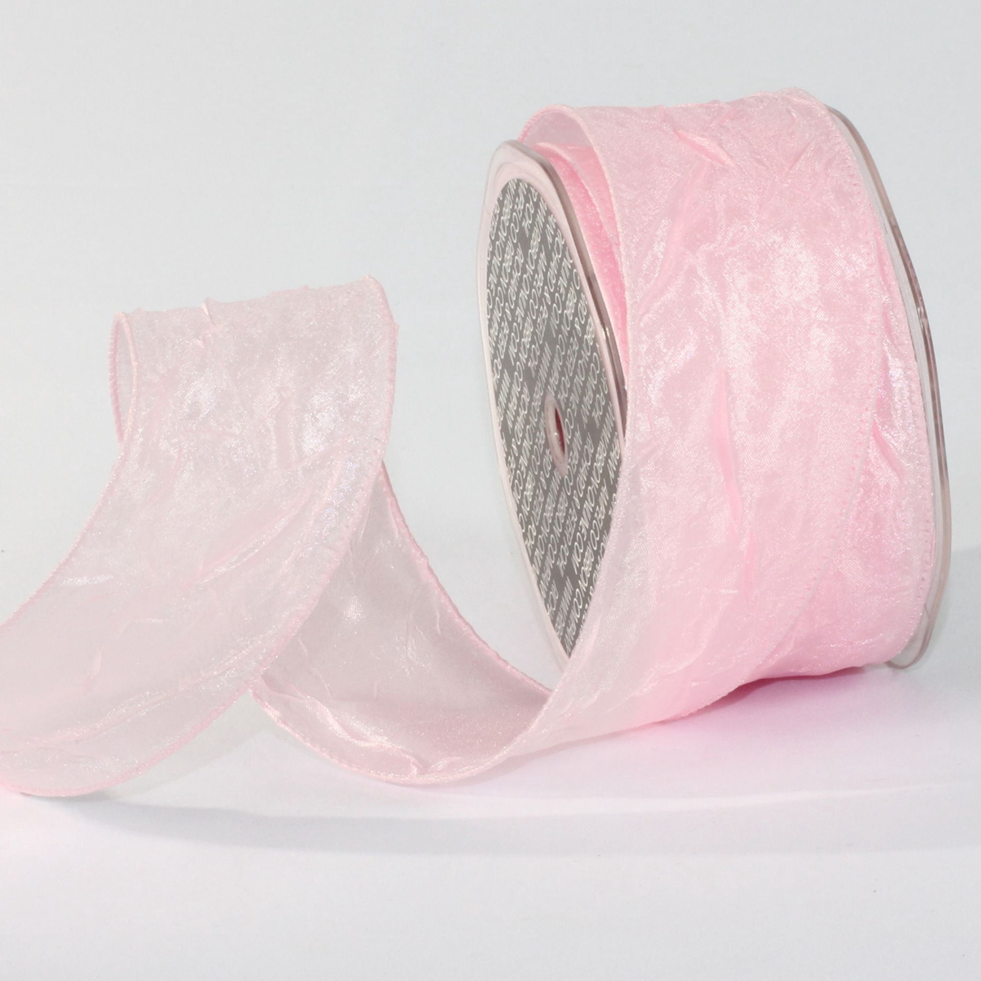 Pink Ribbon Tissue The Ribbon People Pink Crinkled Satin Wired Craft Ribbon 2