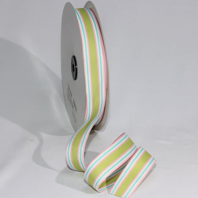 Woven Grosgrain Stripe Ribbon - Multiple Colorways