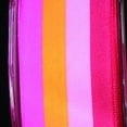 thumbnail image 1 of The Ribbon People Pink and Orange Woven Stripes Wired Craft Ribbon 1.5" x 54 Yards, 1 of 2
