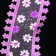 thumbnail image 1 of The Ribbon People Pink and White Mini Daisy Wire Edged Craft Ribbon 1.5" x 40 Yards, 1 of 2