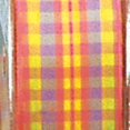 thumbnail image 1 of The Ribbon People Pink and Yellow Checkered Wired Edge Craft Ribbon 1.5" x 27 Yards, 1 of 1