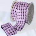 thumbnail image 1 of The Ribbon People Purple Blocks Woven Edge Craft Ribbon 1.5" x 20 Yards, 1 of 2