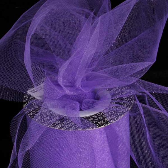 The Ribbon People Purple Contemporary Tulle Craft Ribbon 6" x 275 Yards