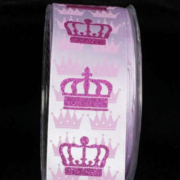 The Ribbon People Purple Crown Wired Craft Ribbon 1.5" x 27 Yards