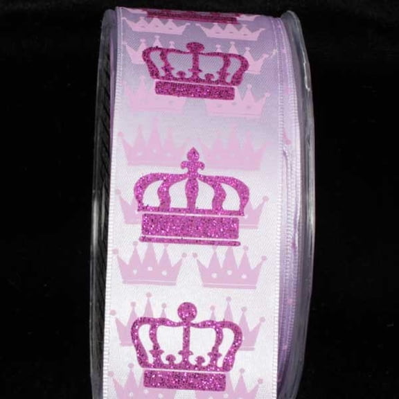 The Ribbon People Purple Crown Wired Craft Ribbon 1.5" x 27 Yards