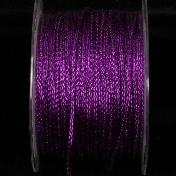 The Ribbon People Purple Glitter Chain Craft Ribbon 0.25" x 110 Yards