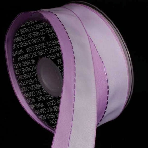 The Ribbon People Purple Solid Edge Wired Craft Ribbon 1.5" x 54 Yards