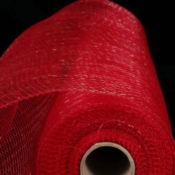 The Ribbon People Red Decorating Mesh Craft Ribbon 21" x 60 Yards