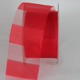 thumbnail image 1 of The Ribbon People Red Sheer Striped Craft Ribbon 2" x 55 Yards, 1 of 1