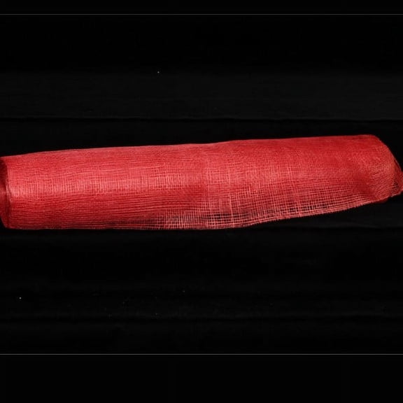 The Ribbon People Red Sinamay Abaca Fiber Craft Ribbon 18" x 16 Yards