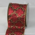 thumbnail image 1 of The Ribbon People Red and Gold Colored Traditional Style Ribbon 4" x 20 Yards, 1 of 2