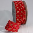 thumbnail image 1 of The Ribbon People Red and Gold Craft Ribbon Trim with Glitzerstern 3" x 20 Yards, 1 of 2