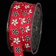 thumbnail image 1 of The Ribbon People Red and White Floral Craft Ribbon 0.5" x 54 Yards, 1 of 2