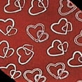 thumbnail image 1 of The Ribbon People Red and White Locking Heart Cut Edge Craft Ribbon 1" x 200 Yards, 1 of 2
