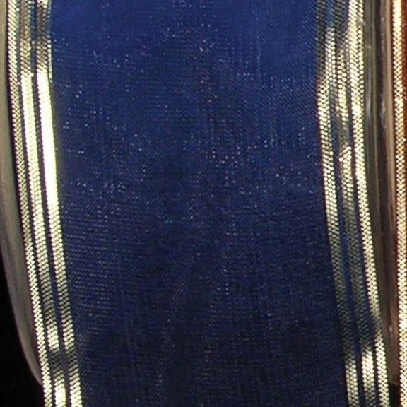 The Ribbon People Royal Blue and Gold Edge Craft Ribbon 2" x 33 Yards