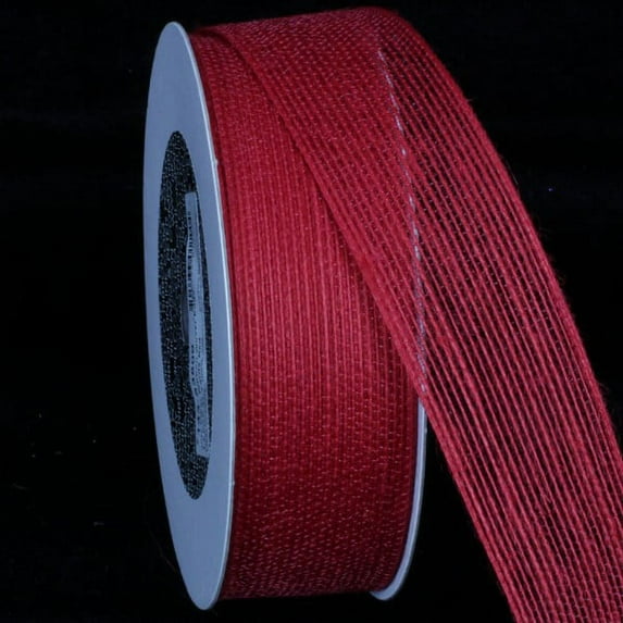 The Ribbon People Rustic Red Woven Edge Craft Ribbon 1.5" x 54 Yards