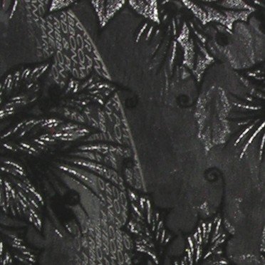 The Ribbon People Sheer Black Flocked Poinsettia Wired Craft Ribbon 4" x 20 Yards