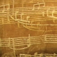thumbnail image 1 of The Ribbon People Sheer Gold Mozart Musical Notes Wired Craft Ribbon 6" x 27 Yards, 1 of 2