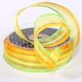 thumbnail image 1 of The Ribbon People Sheer Green and Yellow Stripes Wired Craft Ribbon 0.875" x 108 Yards, 1 of 2