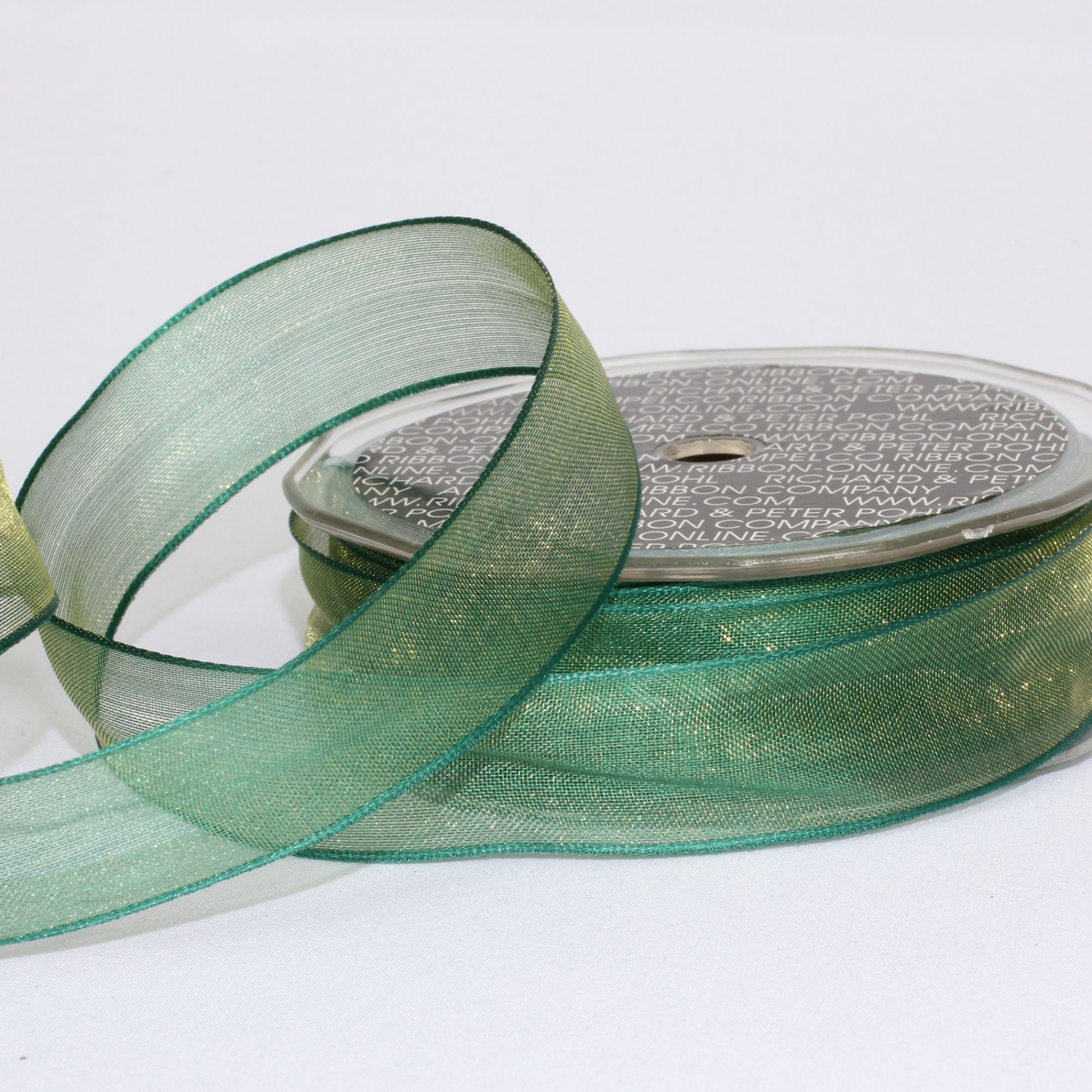 Organdy Ribbion The Ribbon People Shimmering Emerald Green Organdy Wired Edge Craft ...