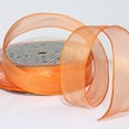 thumbnail image 1 of The Ribbon People Shimmering Orange Crystal Wired Edge Craft Ribbon 1" x 54 Yards, 1 of 3