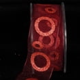 thumbnail image 1 of The Ribbon People Shimmering Red Power Loops Wired Craft Ribbon 1.5" x 27 Yards, 1 of 1