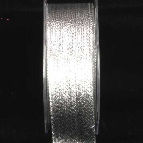 The Ribbon People Shimmering Silver Contemporary Wired Craft Ribbon 1.5" x 108 Yards