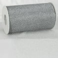 thumbnail image 1 of The Ribbon People Silver Colored Metallic Finish Tulle Craft Ribbon 6" x 22 Yards, 1 of 1