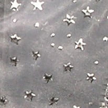 The Ribbon People Silver Contemporary Star Wired Craft Ribbon 2" x 20 Yards