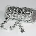 thumbnail image 1 of Silver Fine Lame Stars Craft Ribbon 1.5" x 20 Yards, 1 of 2