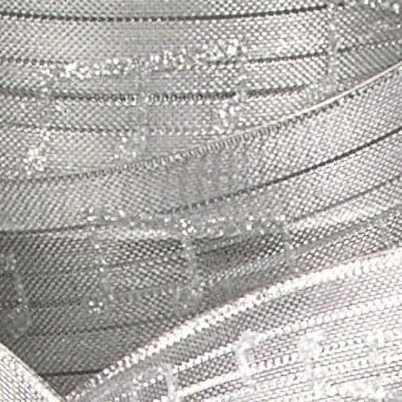 The Ribbon People Silver Metallic Music Notes French Wired Craft Ribbon 1.5" x 27 Yards