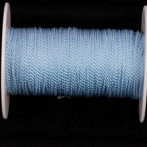 The Ribbon People Sky Blue Braided Cording Craft Ribbon 0.1" x 220 Yards