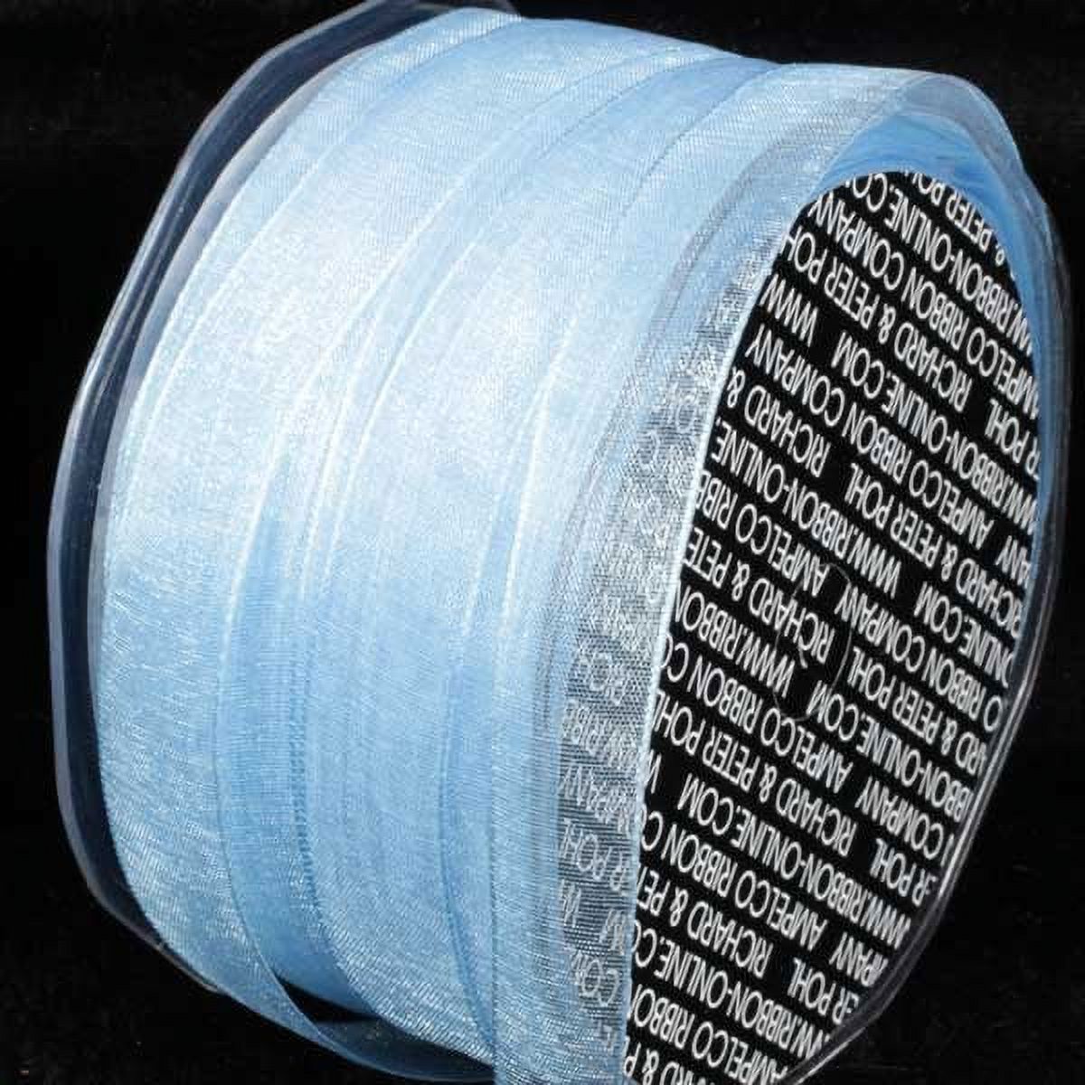 Organdy Ribbion The Ribbon People Sky Blue Solid Organdy Craft Ribbon 0.25