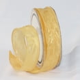 thumbnail image 1 of The Ribbon People Soft Gold Crinkled Satin Wired Craft Ribbon 1" x 54 Yards, 1 of 3