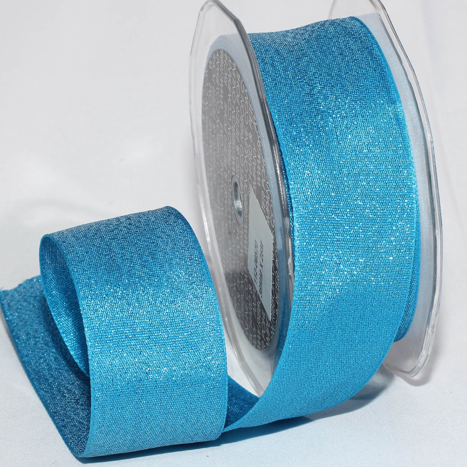 Turquoise Ribbed Ribbon The Ribbon People Sparkly Turquoise Taffeta Woven Edge Craft Ribbon 1.5 ...