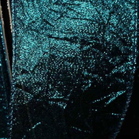 The Ribbon People Turquoise Blue Crush Wired Edge Craft Ribbon 2.5" x 20 Yards