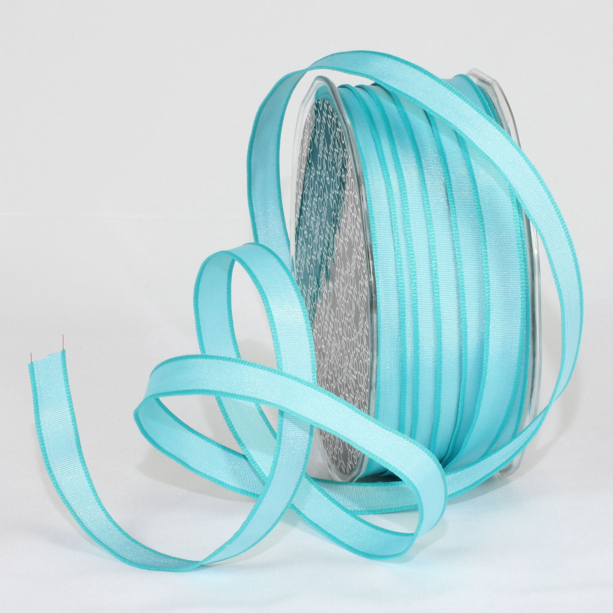 Turquoise Ribbed Ribbon The Ribbon People Turquoise Blue French Wired Craft Ribbon 0.25