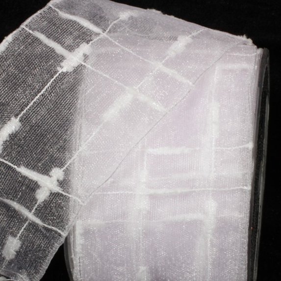 The Ribbon People White Contemporary Wired Craft Ribbon 2.5" x 27 Yards