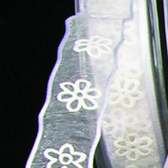 The Ribbon People White Floral Wire Edged Craft Ribbon 1.5" x 27 Yards