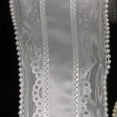 thumbnail image 1 of White Lace Trim Pearl Edged Wired Craft Ribbon 2.5" x 20 Yards, 1 of 2