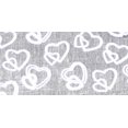 thumbnail image 1 of The Ribbon People White Locking Heart Cut Edge Craft Ribbon 1" x 200 Yards, 1 of 2