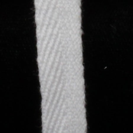 The Ribbon People White Solid Twill Craft Ribbon 0.75" x 120 Yards