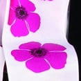 thumbnail image 1 of The Ribbon People White and Pink Poppies Print Wired Craft Ribbon 2.5" x 27 Yards, 1 of 2