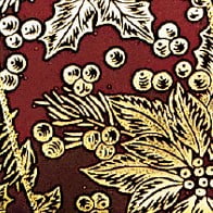 The Ribbon People Wine Red and Gold Poinsettia Wired Craft Ribbon 4" x 20 Yards