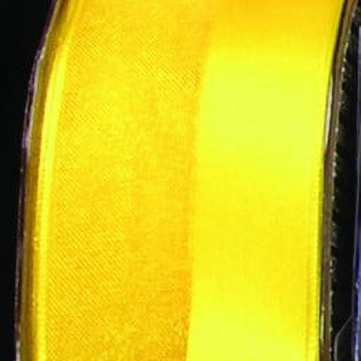 The Ribbon People Yellow French Wired Craft Ribbon 1.5" x 27 Yards