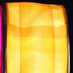 The Ribbon People Yellow Plaid French Wired Craft Ribbon 1.5" x 27 Yards