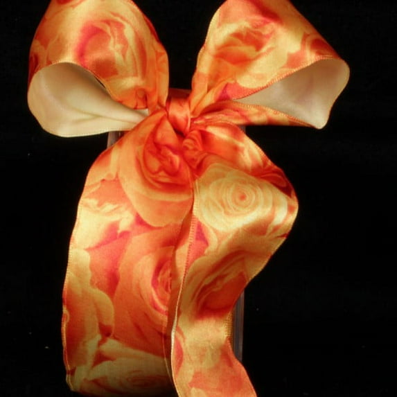 The Ribbon People Yellow Rose Day Wired Craft Ribbon 1.5" x 27 Yards